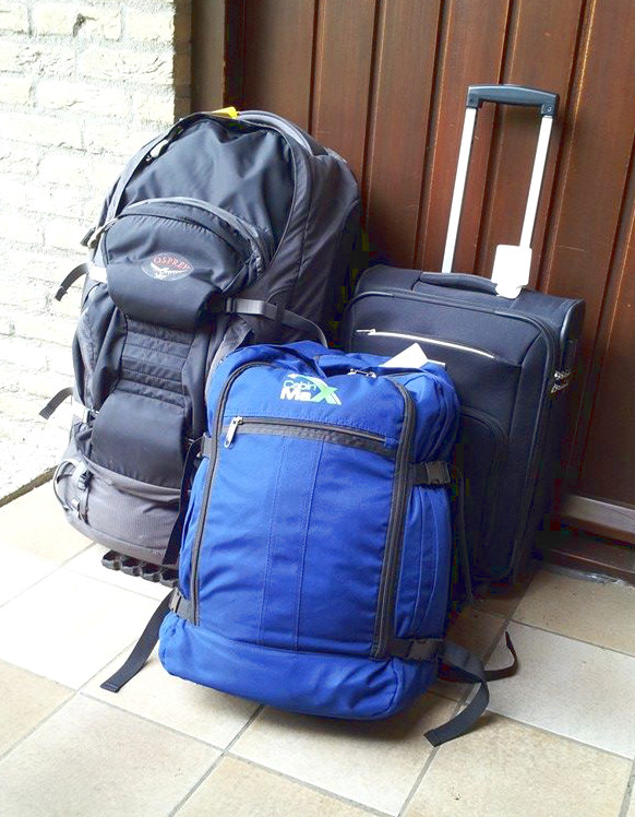 How to throw things away Two Bags and a Suitcase